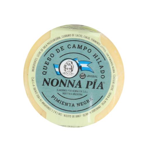 Queso De Campo Hilado Pimienta Negra Nonna Pia 210 Grm