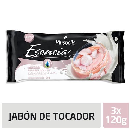 PLUSBELLE Esencia Jabón De Tocador Piel Sensible 3x120g