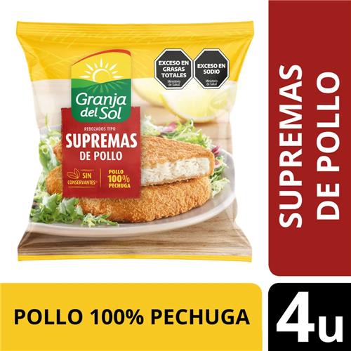 Supremas Pollo X4 Granja Del Sol 360 Grm