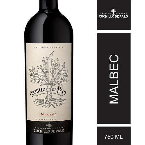Vino Malbec Cuchillo De Palo 750 Ml