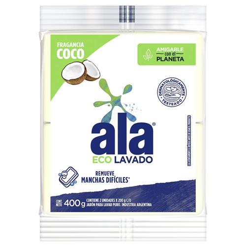 Jabon En Pan Fragancia Coco Ala 400 Grm