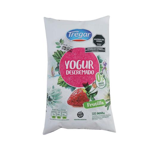 Yogur Bebible Descremado Frutilla Tregar 900 Gr