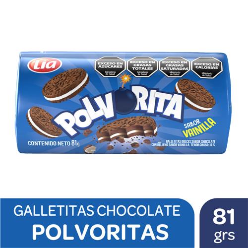 Galletitas Rellenas Sabor Chocolate Polvorita 81gr