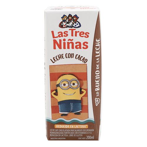 Leche Chocolatada Leche Con Cacao Tres Niñas 200ml