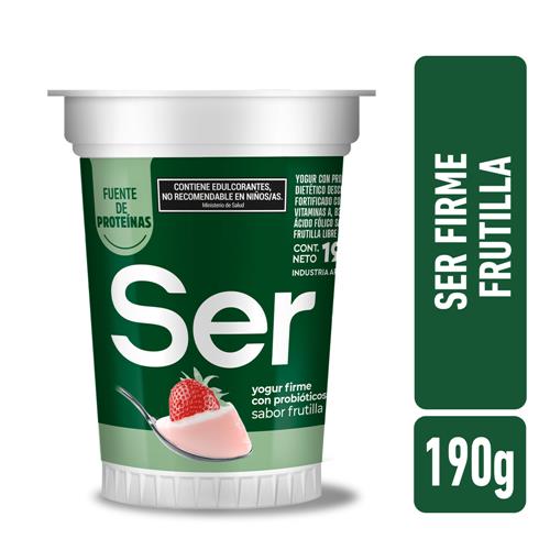 Yogur Colágeno Firme Frutilla SER 190gr