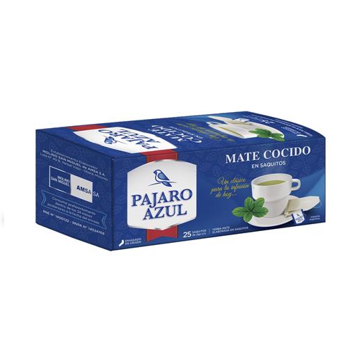 Mate Cocido En Saquitos Pajaro Azul 25u.