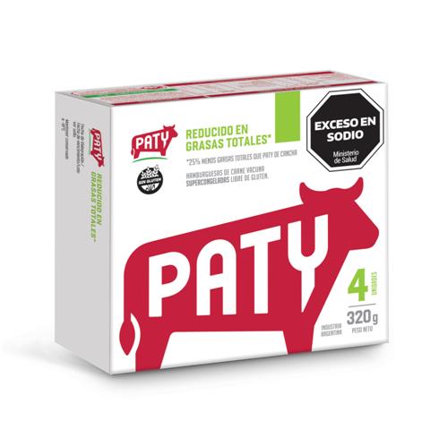 Hamburguesa De Carne Vacuna Paty 320 Grm