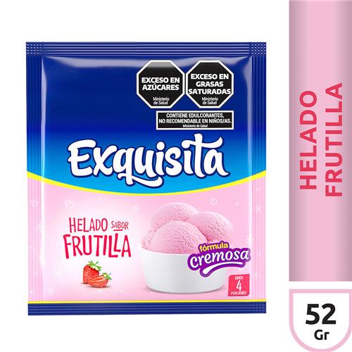 Helado Sabor Frutilla Exquisita 52 Grm