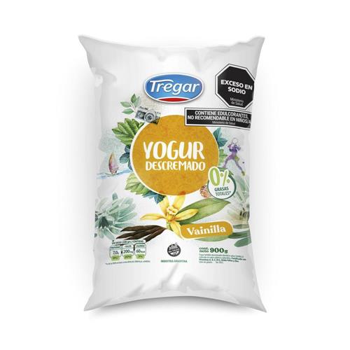 Yogur Bebible Descremado Vainilla Tregar 900 Grm