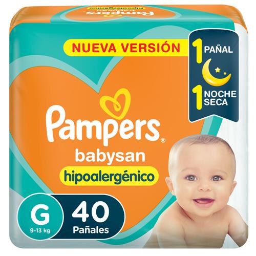 PAMPERS Babysan Pañales G 40u