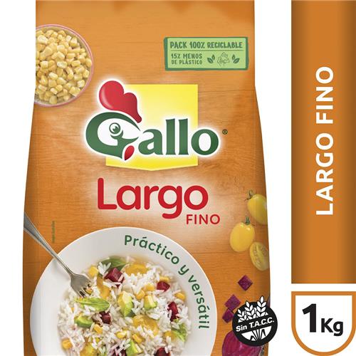 Arroz Largo Fino Gallo 1 Kg