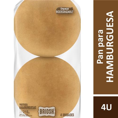 Pan Para Hamburguesa BRIOSH 4u