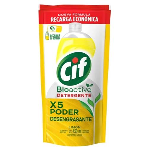Detergente Bioactive Limon CIF 450ml