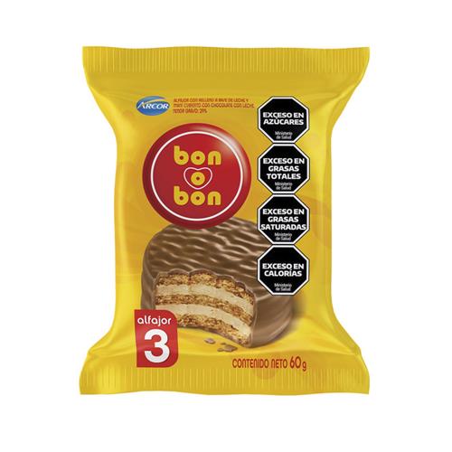 Alfajor De Chocolate Bon O Bon 60g