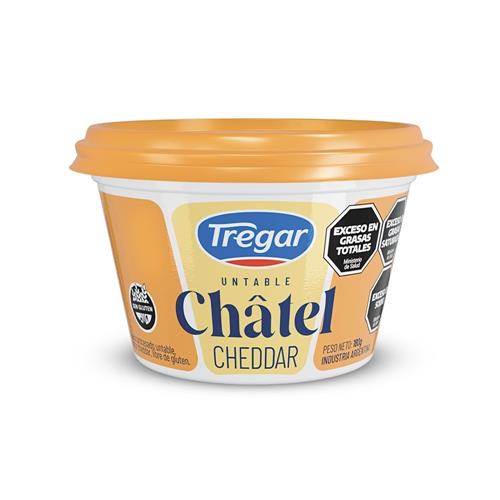 Queso Untable Cheddar Tregar 180g