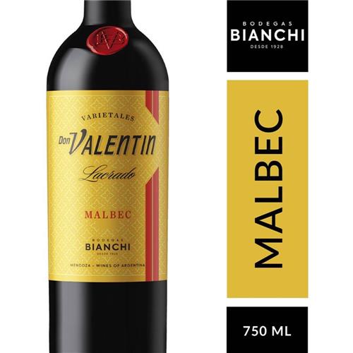 Vino Malbec Lacrado DON VALENTIN 750ml