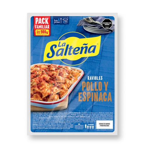 Ravioles Pollo Y Espinaca La Salteña 900g