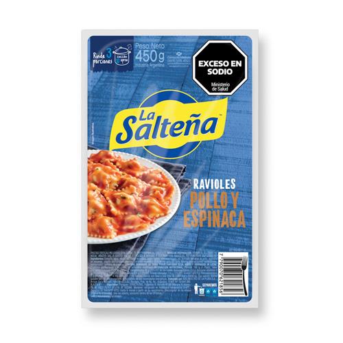 Ravioles Pollo Y Espinaca La Salteña 450g