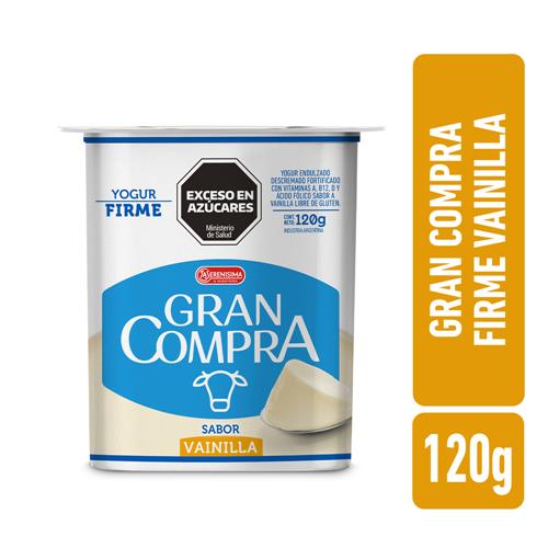 Yogur Firme Vainilla GRAN COMPRA 120gr