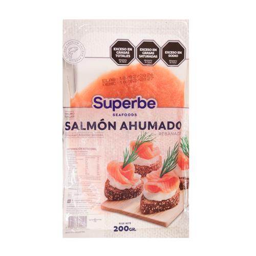 Salmon Rosado Ahumado Rebanado SUPERBE 200g