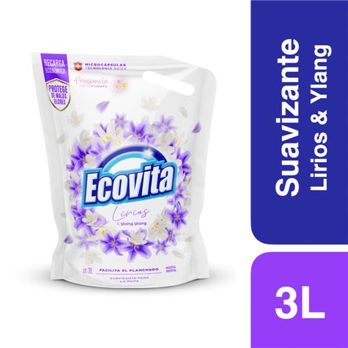 Suavizante Para Ropa Lirios Y Ylang Ecovita 3l