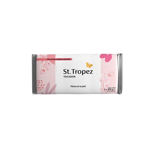 Jabón Tocador Flores En Piel X3 St.Tropez 375g