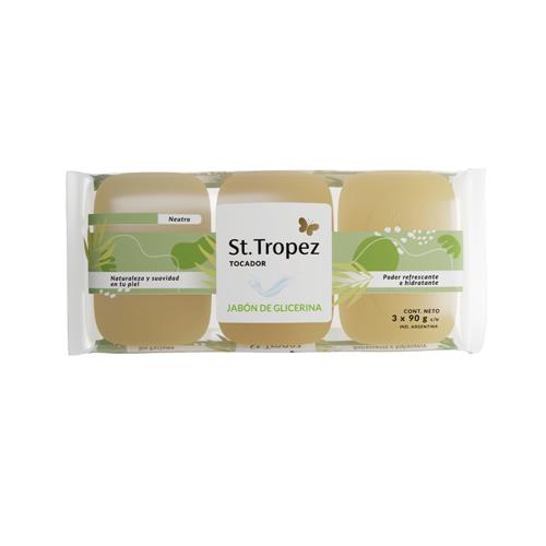 Jabón Glicerina Neutro X3 U. St.Tropez 270g