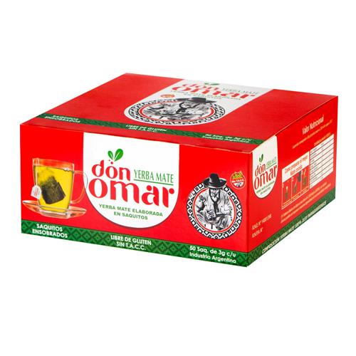Mate Cocido Yerba Mate En Saquitos Don Omar 50u