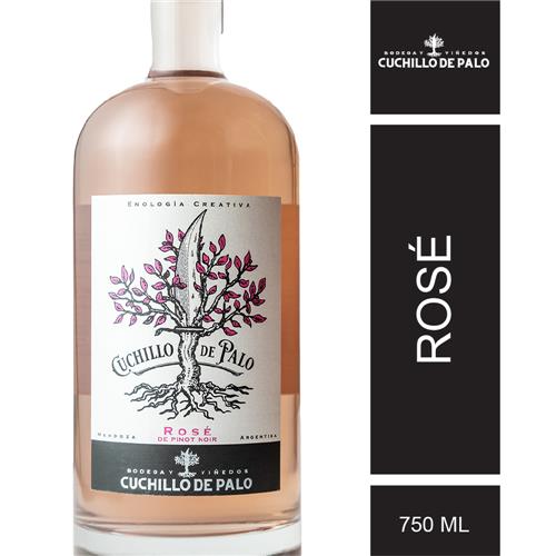Vino Rosé Pinot Noir Cuchillo De Palo 750 Ml