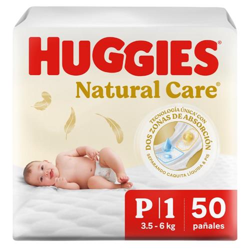 Pañales HUGGIES Natural Care P x50 unidades