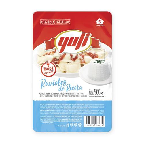 Ravioles De Ricotta Yuli 500g