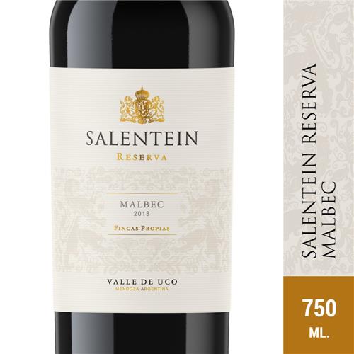 Vino Malbec Reserva Salentein 750ml