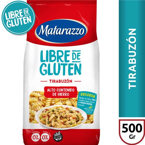 Fideos Tirabuzón Libre De Gluten Matarazzo 500g