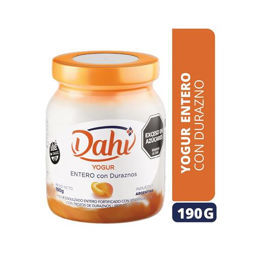 Yogur Endulzado Entero Con Duraznos 190g