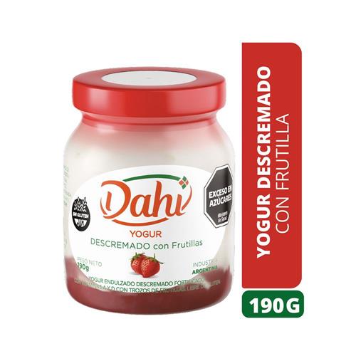Yogur Endulzado Descremado Con Frutillas DAHI 190g