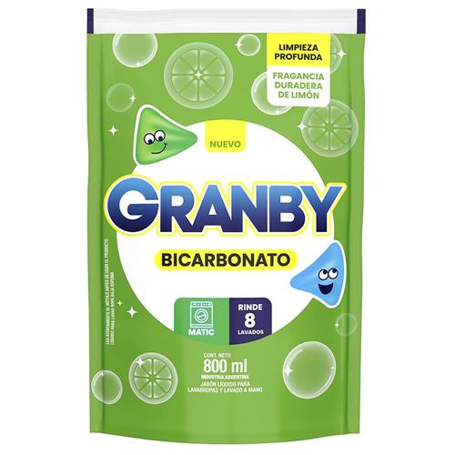 Jabón Líquido Matic Fragancia Limón Granby 800ml