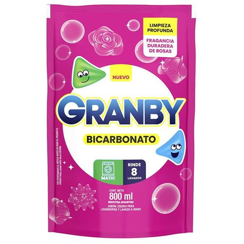Jabón Líquido Matic Fragancia Rosa Granby 800ml
