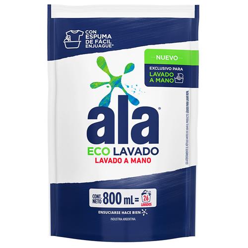 Jabon Liquido Eco Lavado A Mano Ala 800ml