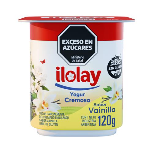 Yogur Cremoso Entero Sabor Vainilla Ilolay 120g