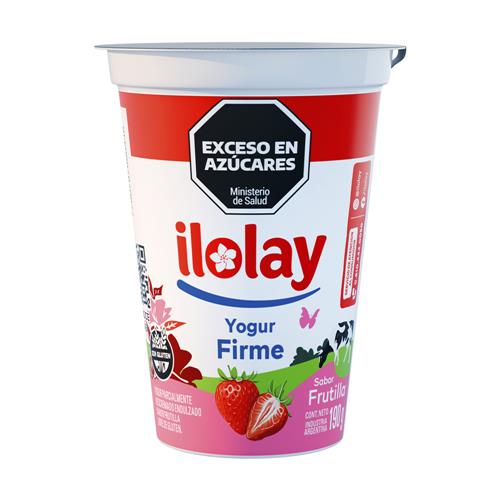 Yogur Entero Firme Sabor Frutilla Ilolay 190g