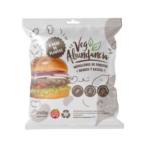 Medallones Porotos Negros Y Batata Vegabundancia 240g