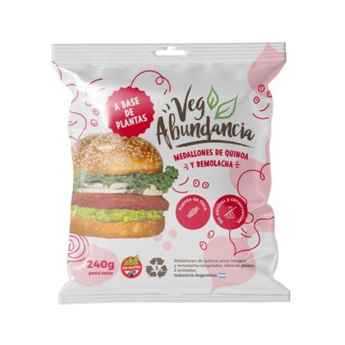 Medallones Quinoa Y Remolacha Vegabundancia 240g