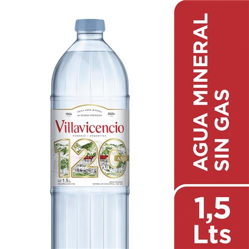 Agua Sin Gas Mineral Villavicencio 1500c
