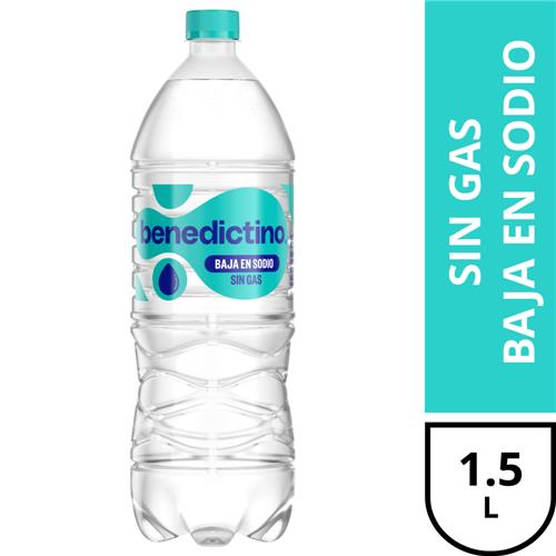 Agua Mineralizada BENEDICTINO Sin Gas 1,5 Lt
