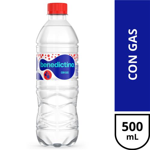 Agua Mineralizada BENEDICTINO Con Gas 500 Ml