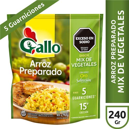 Arroz Preparado Mix De Vegetales Gallo 240g