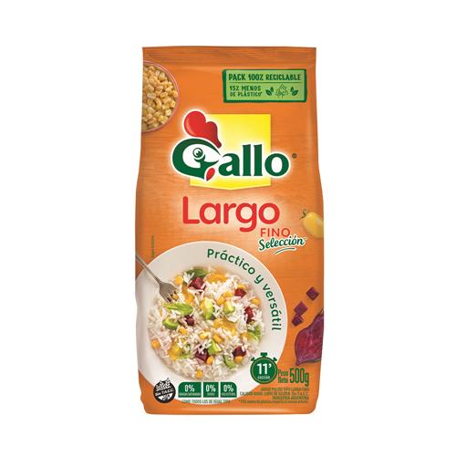 Arroz Largo Fino Seleccion Gallo 500g