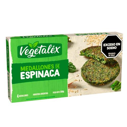 Medallones De Espinaca Vegetalex 300g