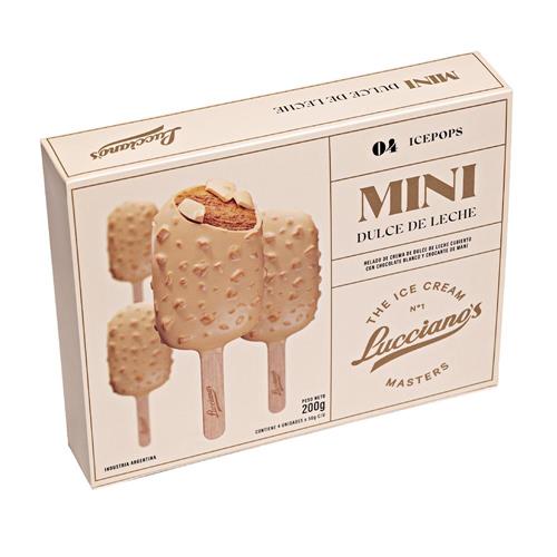 Palito Helado Mini Dulce De Leche Luccianos 200g