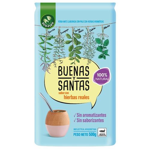 Yerba Mate Con Hierbas Buenas Y Santas 500g